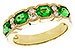 M329-16526: LDS WED RG 1.20 EMERALD 1.38 TGW (5x4MM EMER)