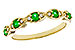 M329-17380: LDS WED RG .21 TW EMERALD .27 TGW