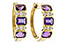 M329-17399: EARRING 1.05 TW AMETHYST 1.16 TGW