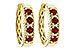 M329-17435: EARRINGS .54 TW RUBY .66 TGW