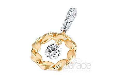 P054-54663: Maile leaf pendant